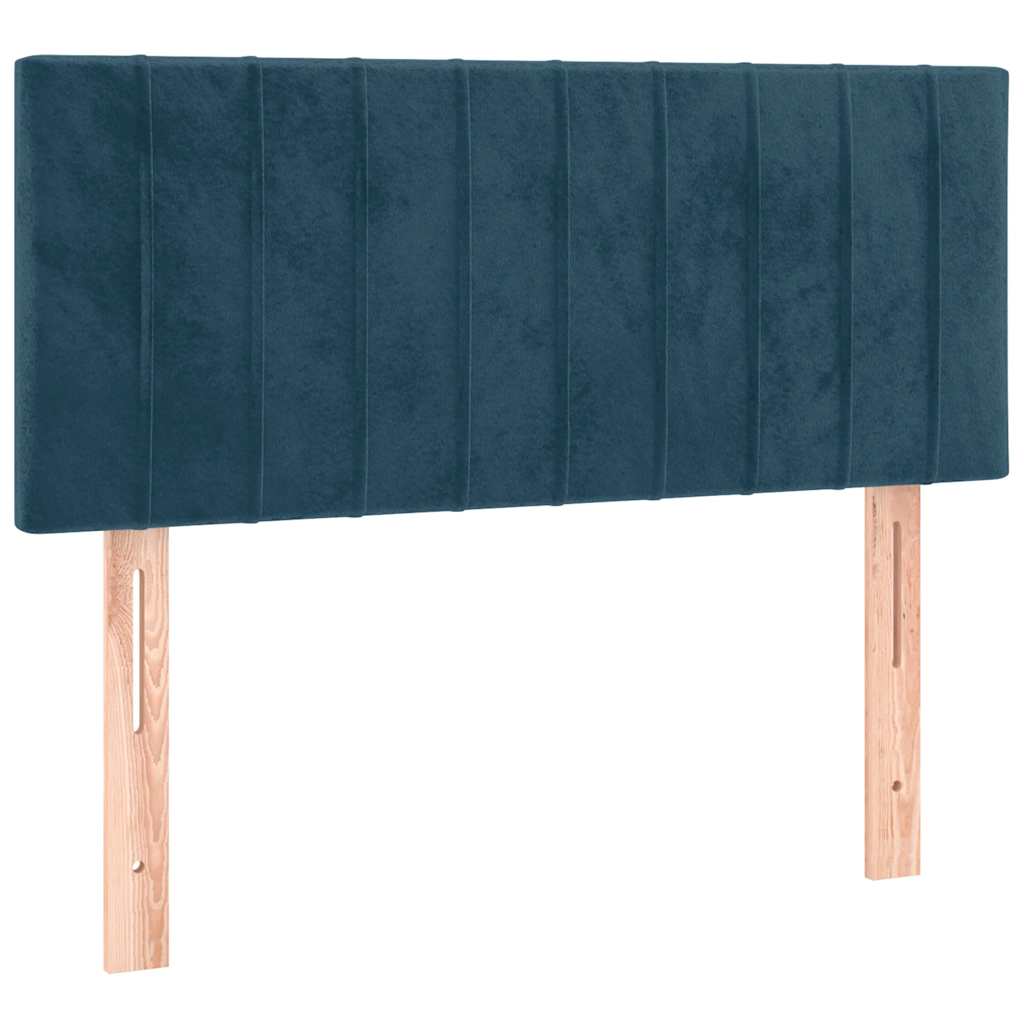 Sommier à lattes de lit avec matelas LED bleu foncé 120x190 cm - XIOS