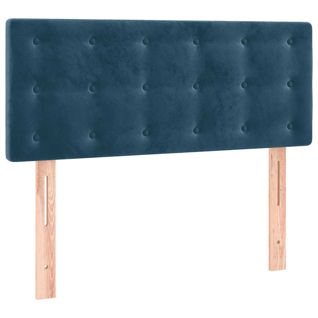 Sommier à lattes de lit avec matelas LED bleu foncé 120x190 cm - XIOS