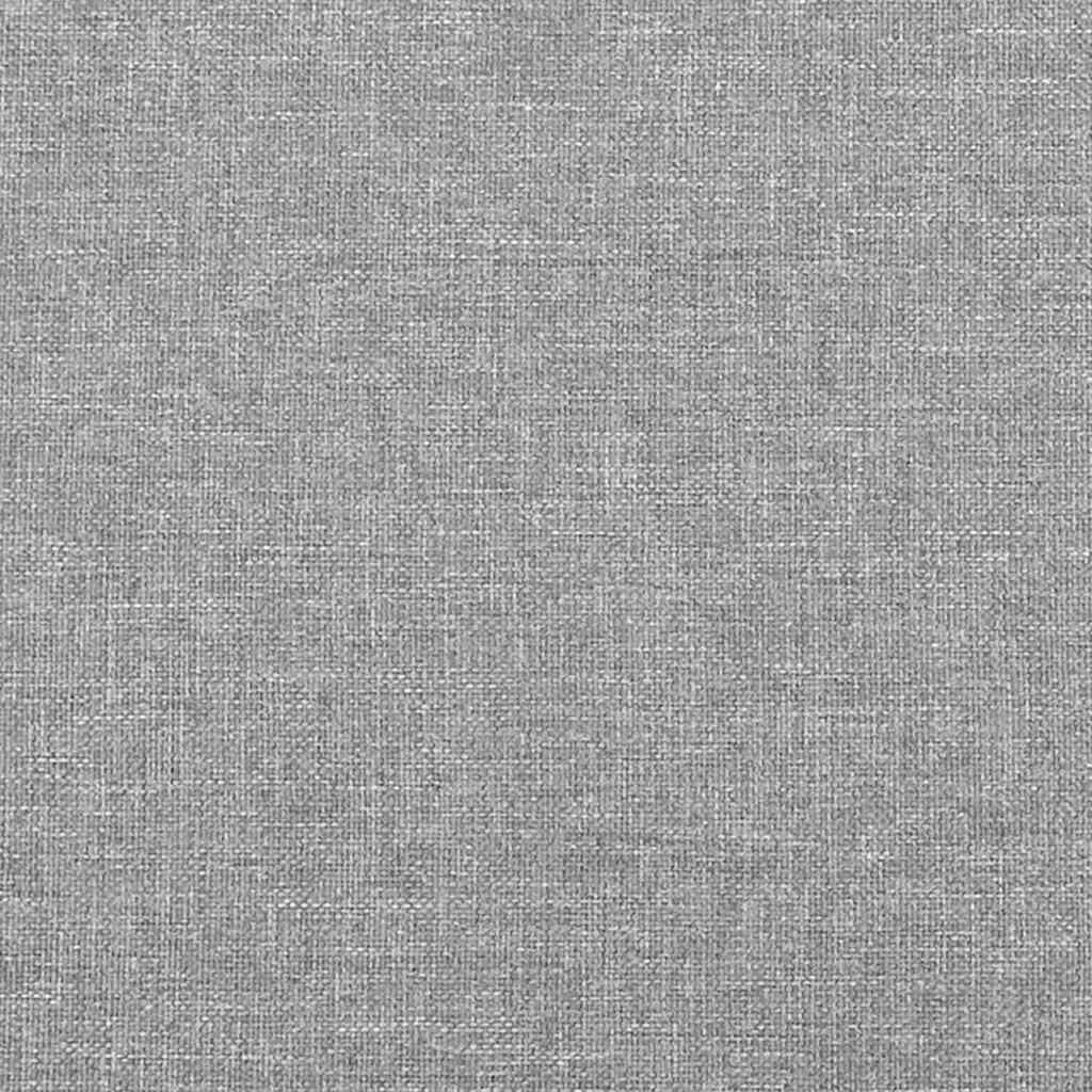 Sommier à lattes de lit matelas LED gris clair 120x190 cm tissu - XIOS