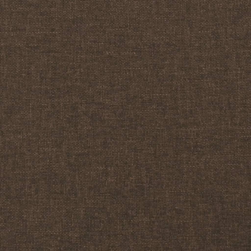 Sommier à lattes de lit matelas et LED marron foncé 120x190 cm - XIOS