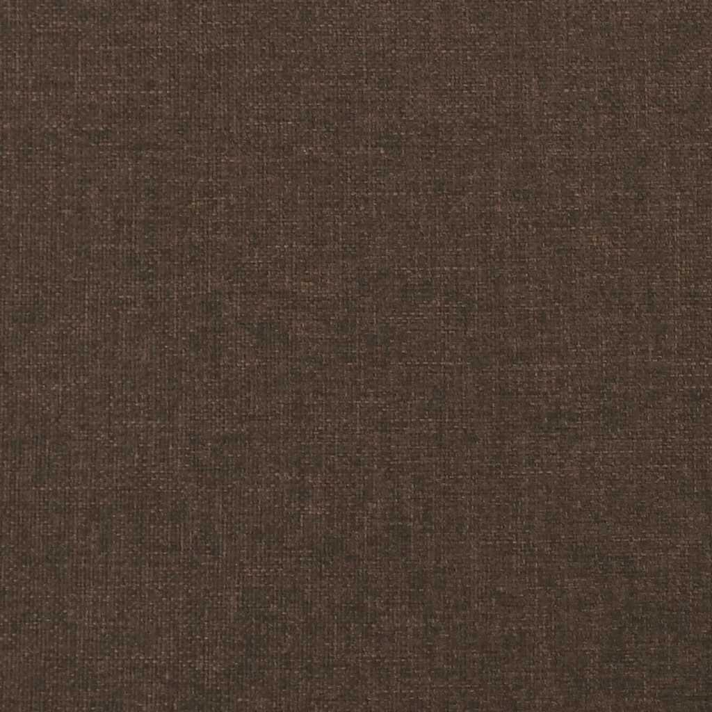 Sommier à lattes de lit matelas et LED marron foncé 120x190 cm - XIOS