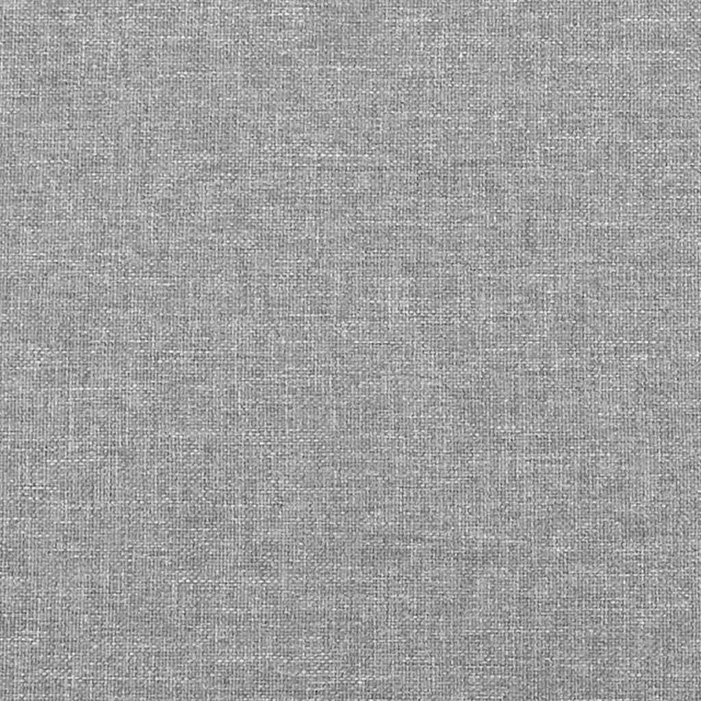 Sommier à lattes de lit matelas LED gris clair 120x190 cm tissu - XIOS
