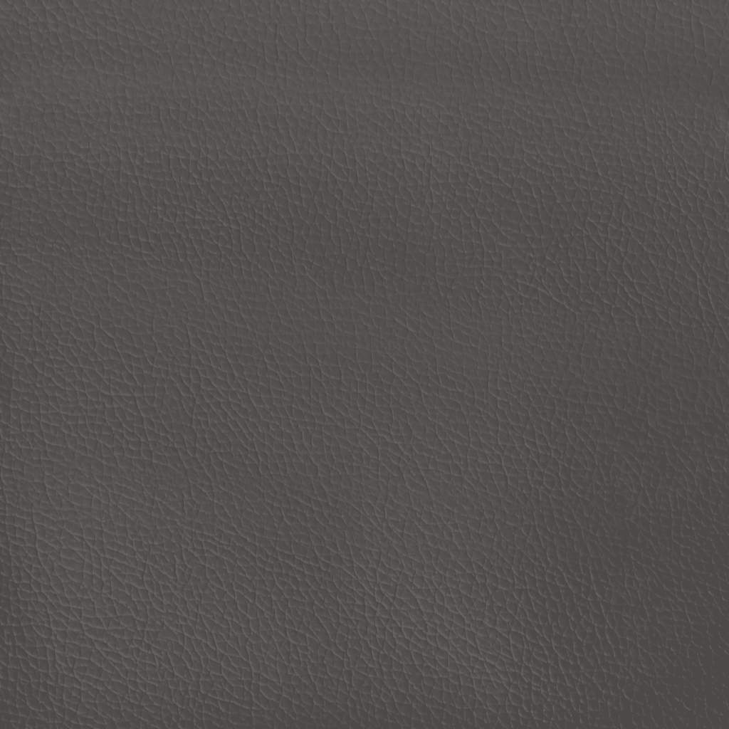 Sommier à lattes de lit matelas LED gris 120x190 cm similicuir - XIOS