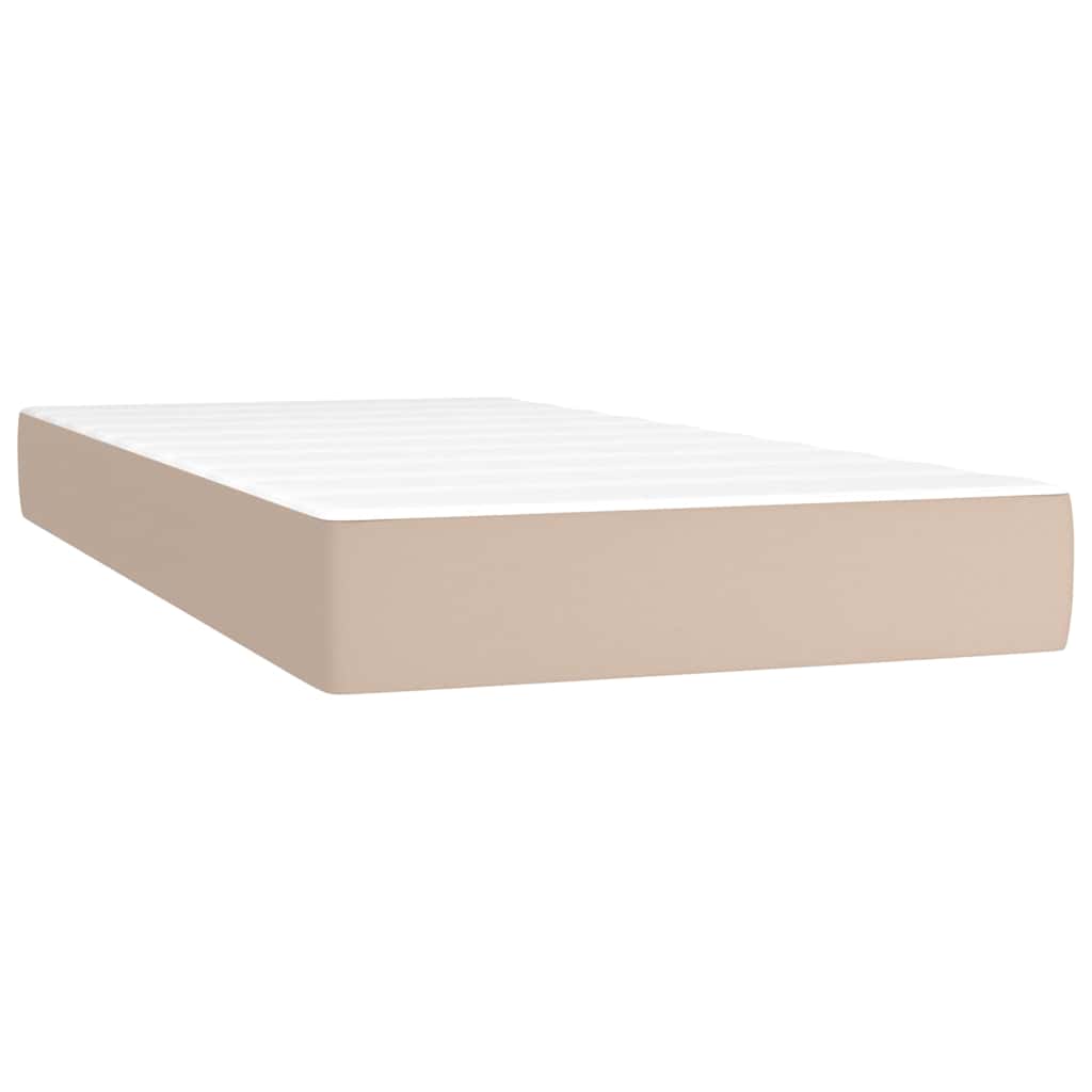 Sommier à lattes de lit avec matelas LED cappuccino 120x190 cm - XIOS