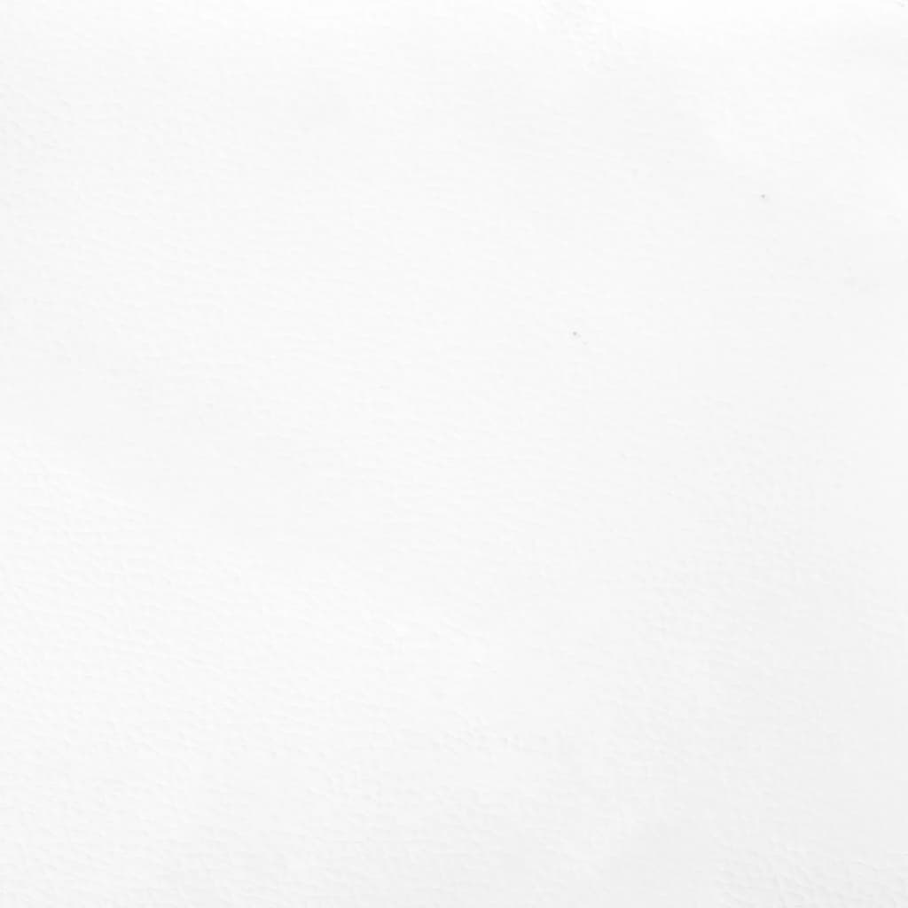 Sommier à lattes de lit matelas LED blanc 120x190 cm similicuir - XIOS