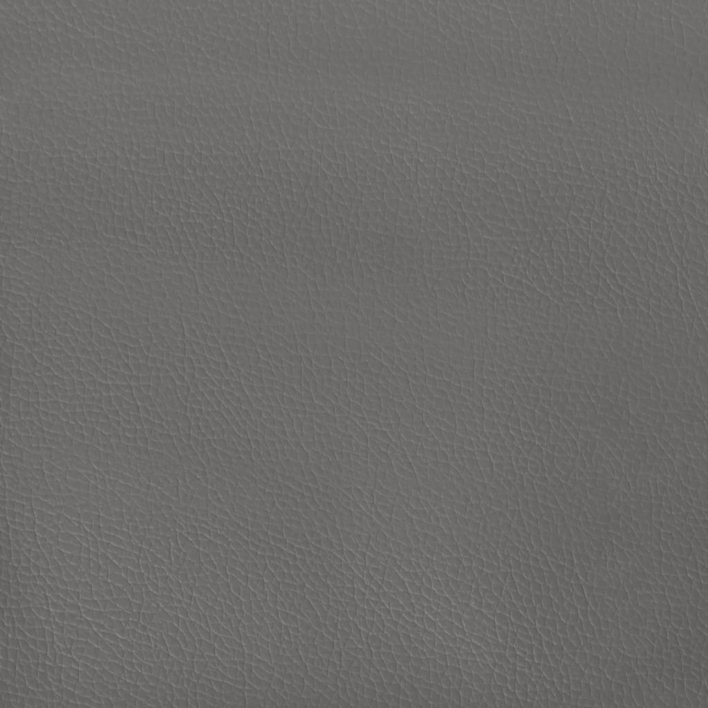 Sommier à lattes de lit matelas LED gris 120x190 cm similicuir - XIOS