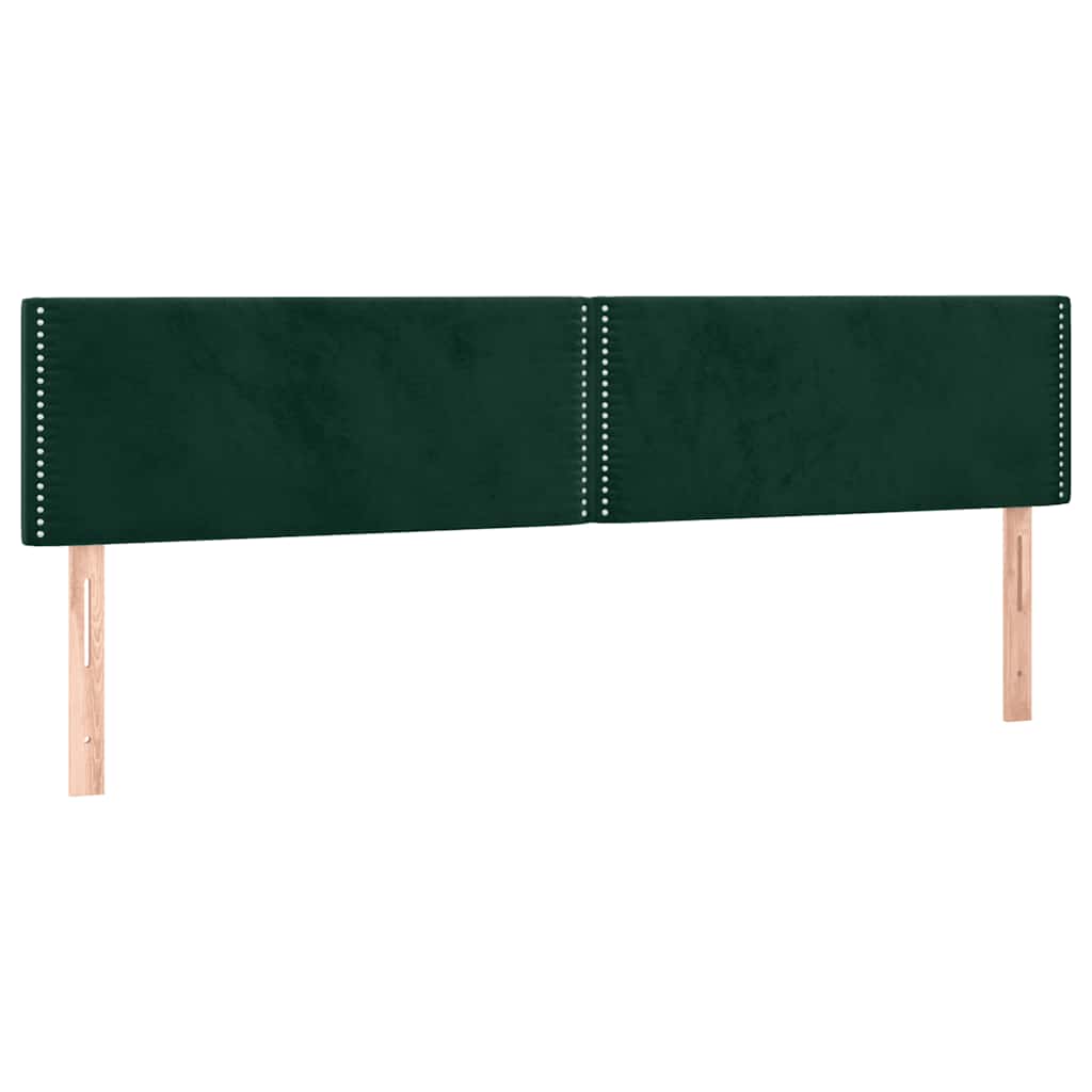 Sommier à lattes de lit avec matelas LED vert foncé 120x190 cm - XIOS