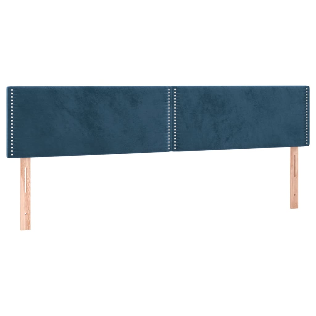 Sommier à lattes de lit avec matelas LED bleu foncé 120x190 cm - XIOS