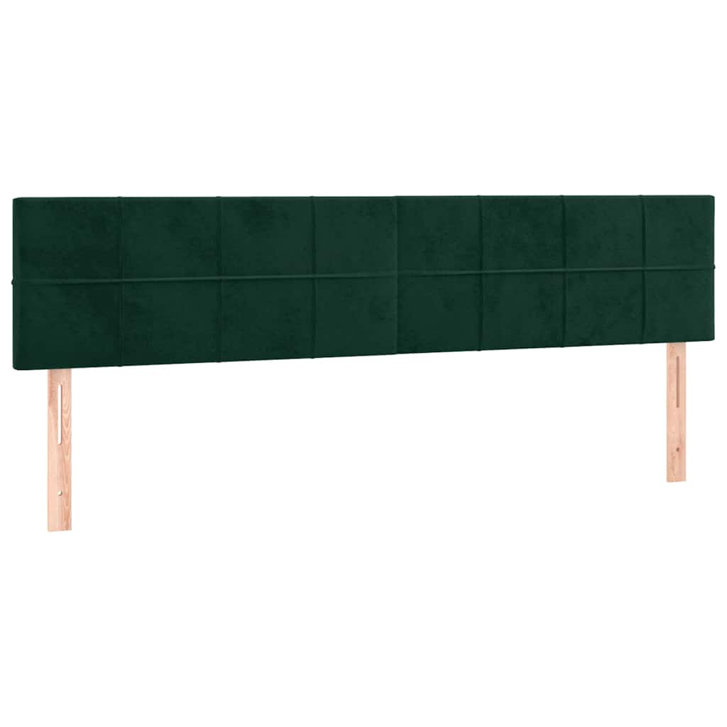 Sommier à lattes de lit avec matelas LED vert foncé 120x190 cm - XIOS