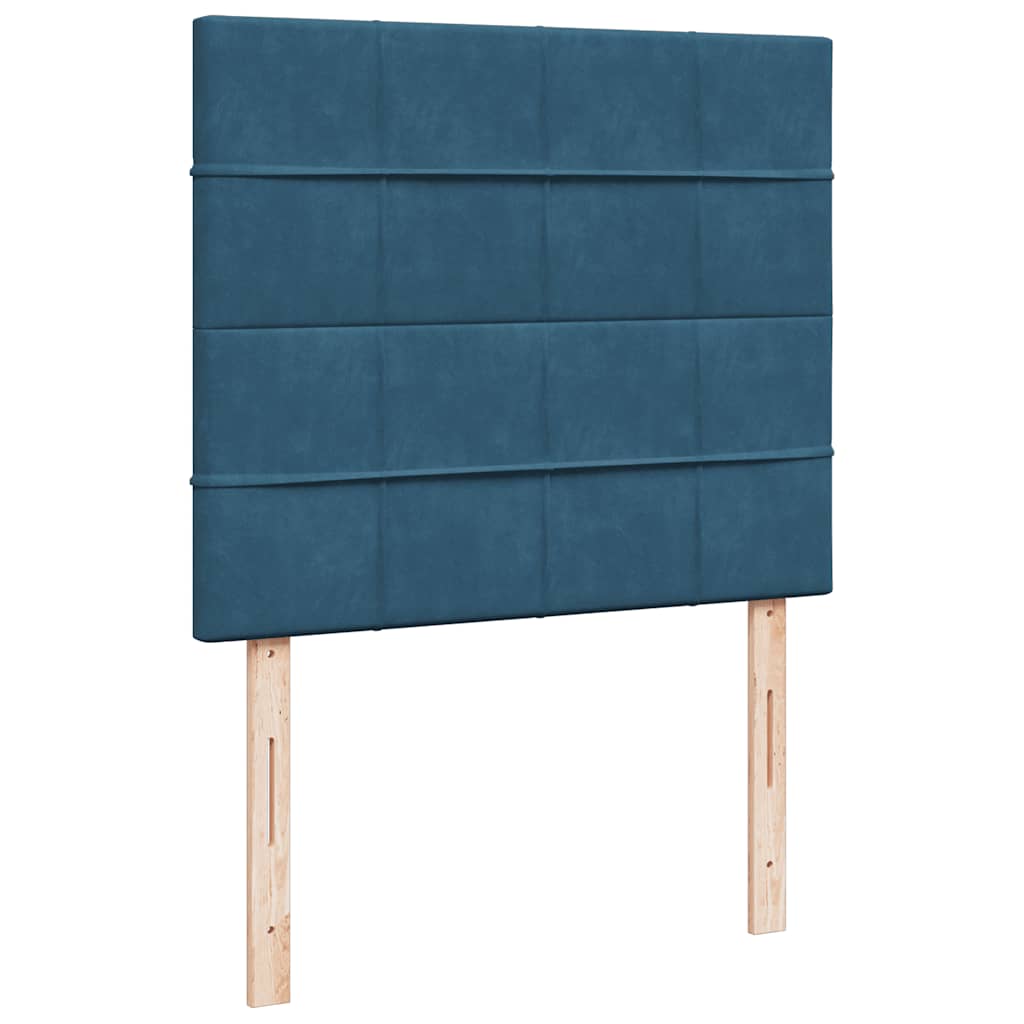 Sommier à lattes de lit avec matelas LED bleu foncé 120x190 cm - XIOS