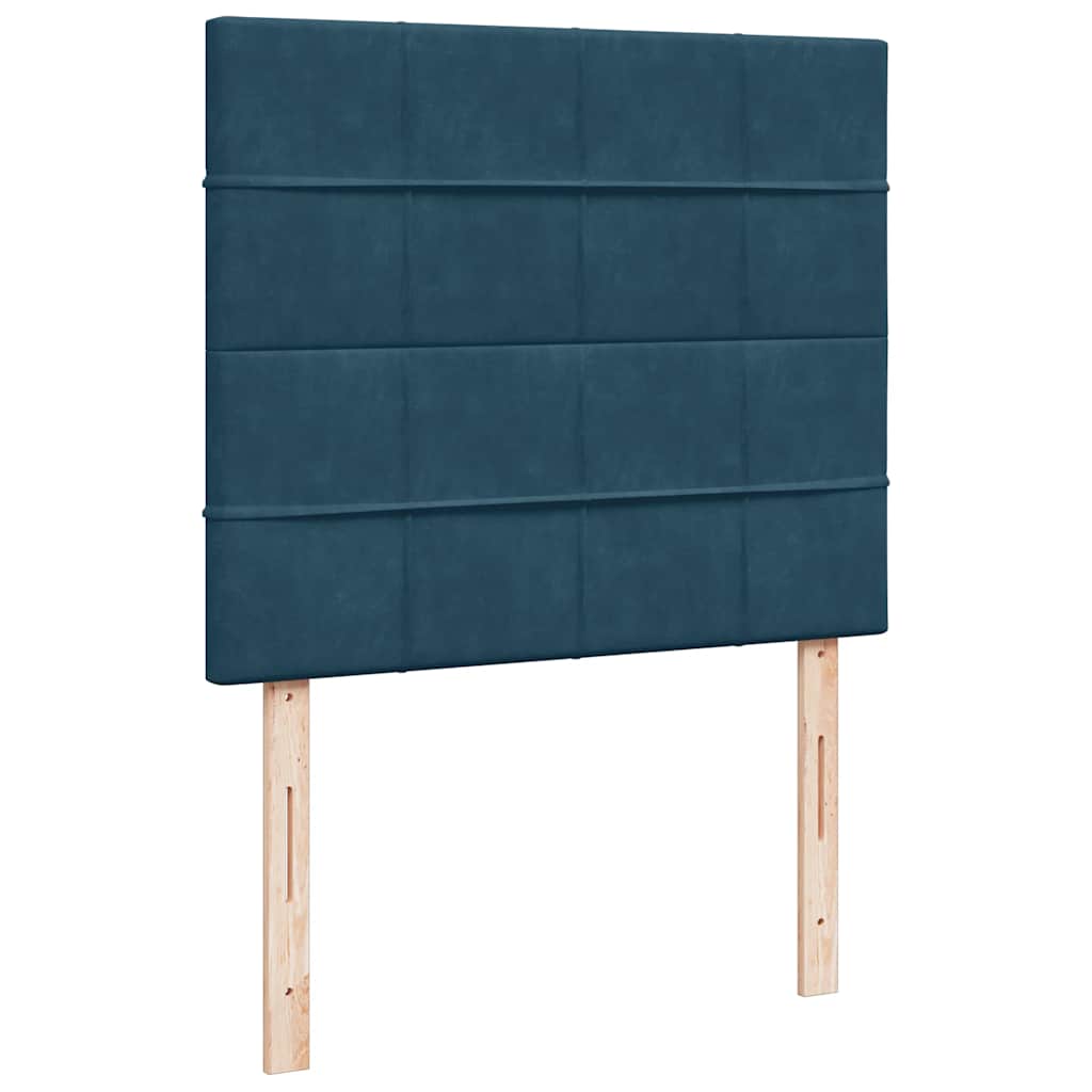 Sommier à lattes de lit avec matelas LED bleu foncé 120x190 cm - XIOS