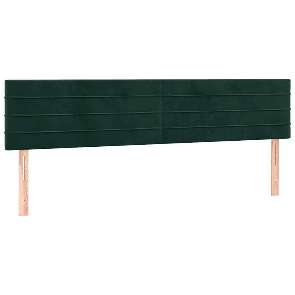 Sommier à lattes de lit avec matelas LED vert foncé 120x190 cm - XIOS