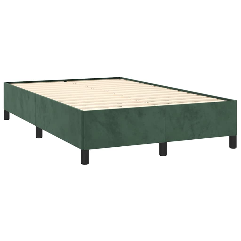 Sommier à lattes de lit avec matelas LED vert foncé 120x190 cm - XIOS