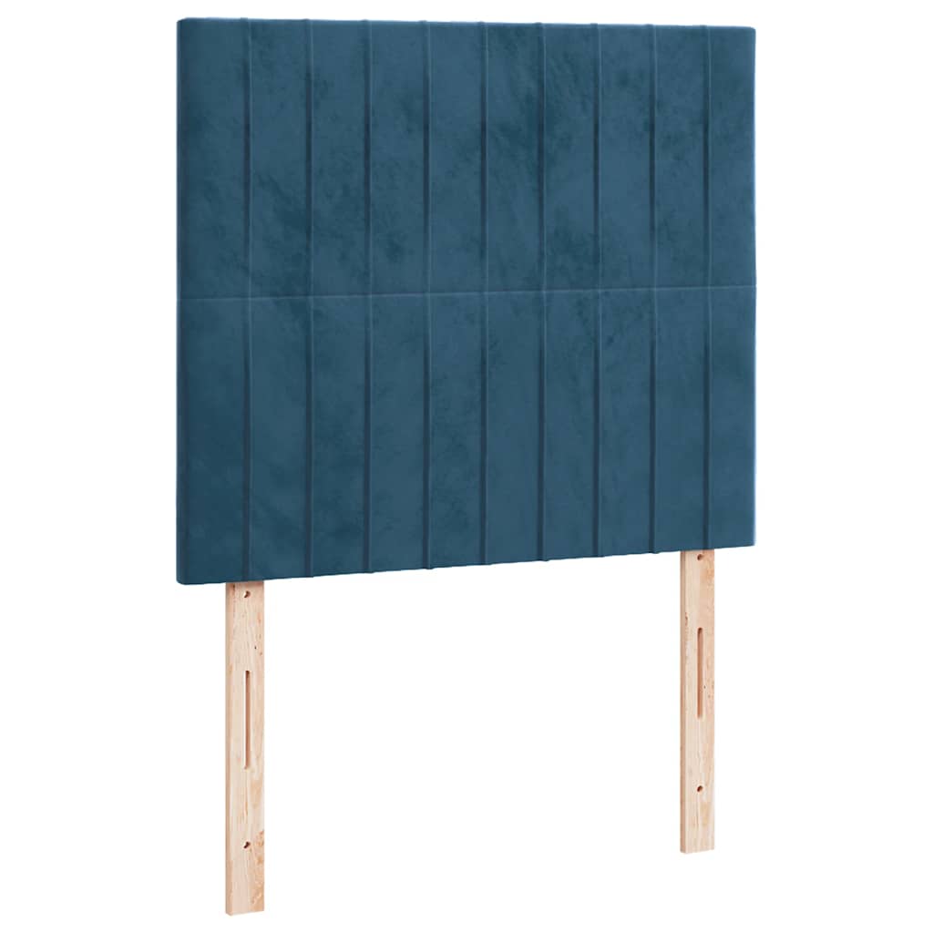 Sommier à lattes de lit avec matelas LED bleu foncé 120x190 cm - XIOS