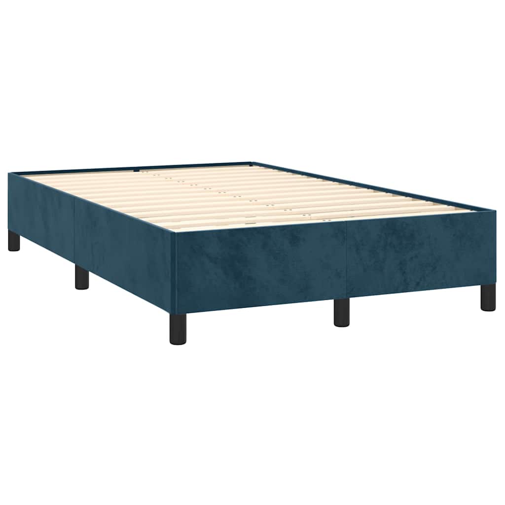 Sommier à lattes de lit avec matelas LED bleu foncé 120x190 cm - XIOS