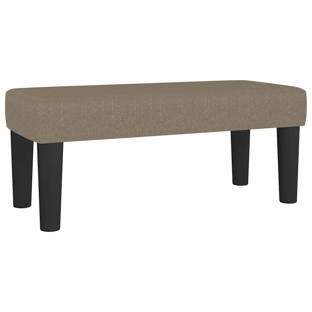 Sommier à lattes de lit avec matelas taupe 120x190 cm tissu - XIOS