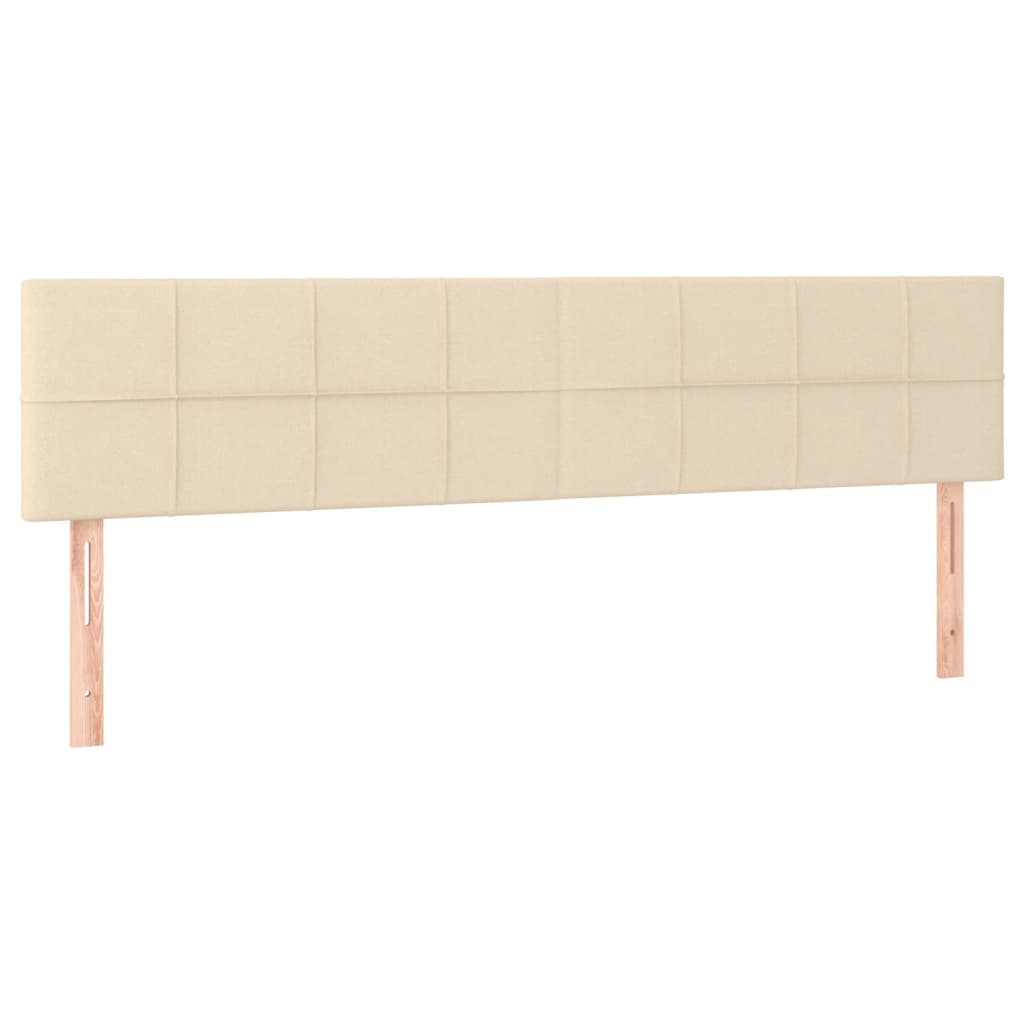 Sommier à lattes de lit avec matelas crème 120x190 cm tissu - XIOS