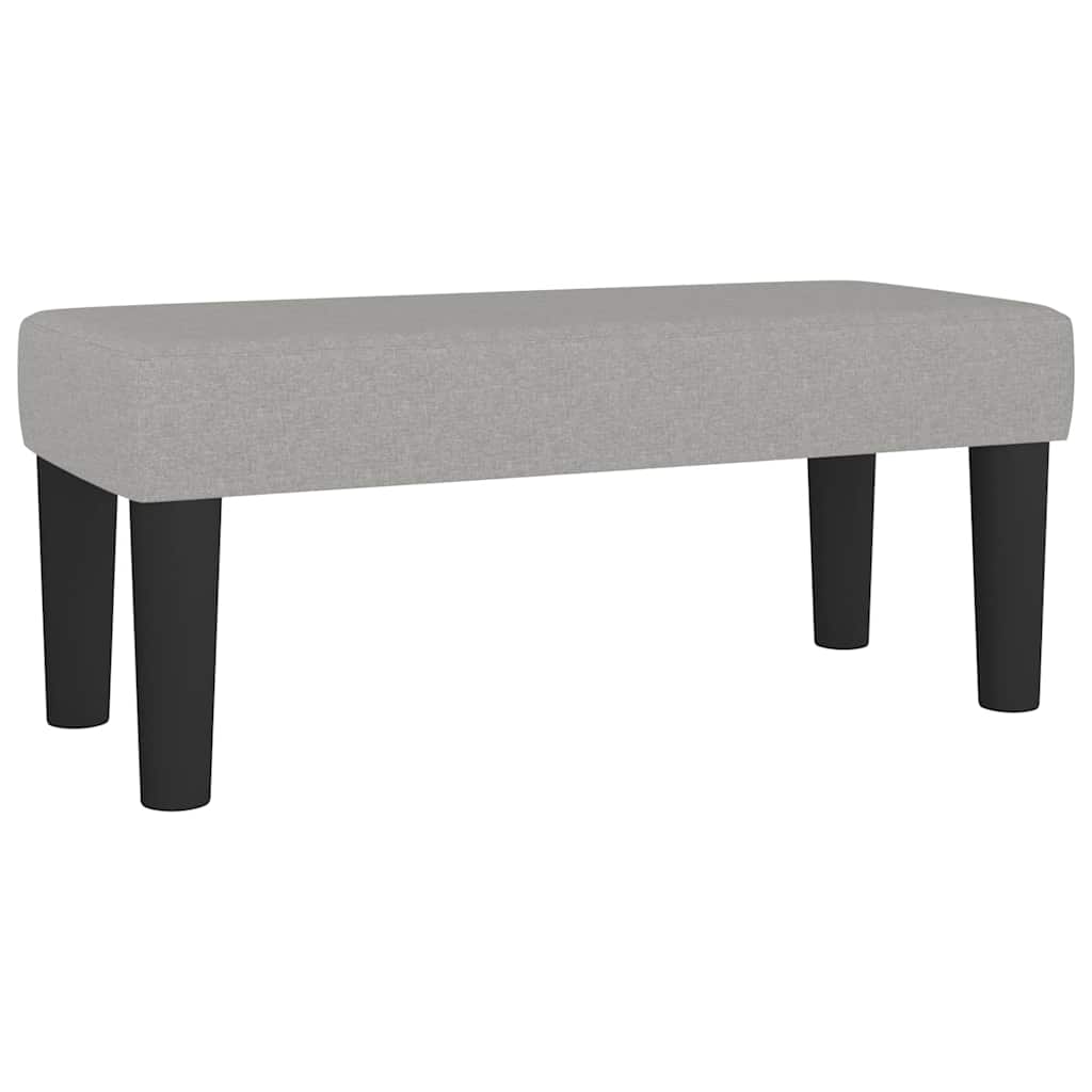 Sommier à lattes de lit et matelas gris clair 120x190 cm tissu - XIOS