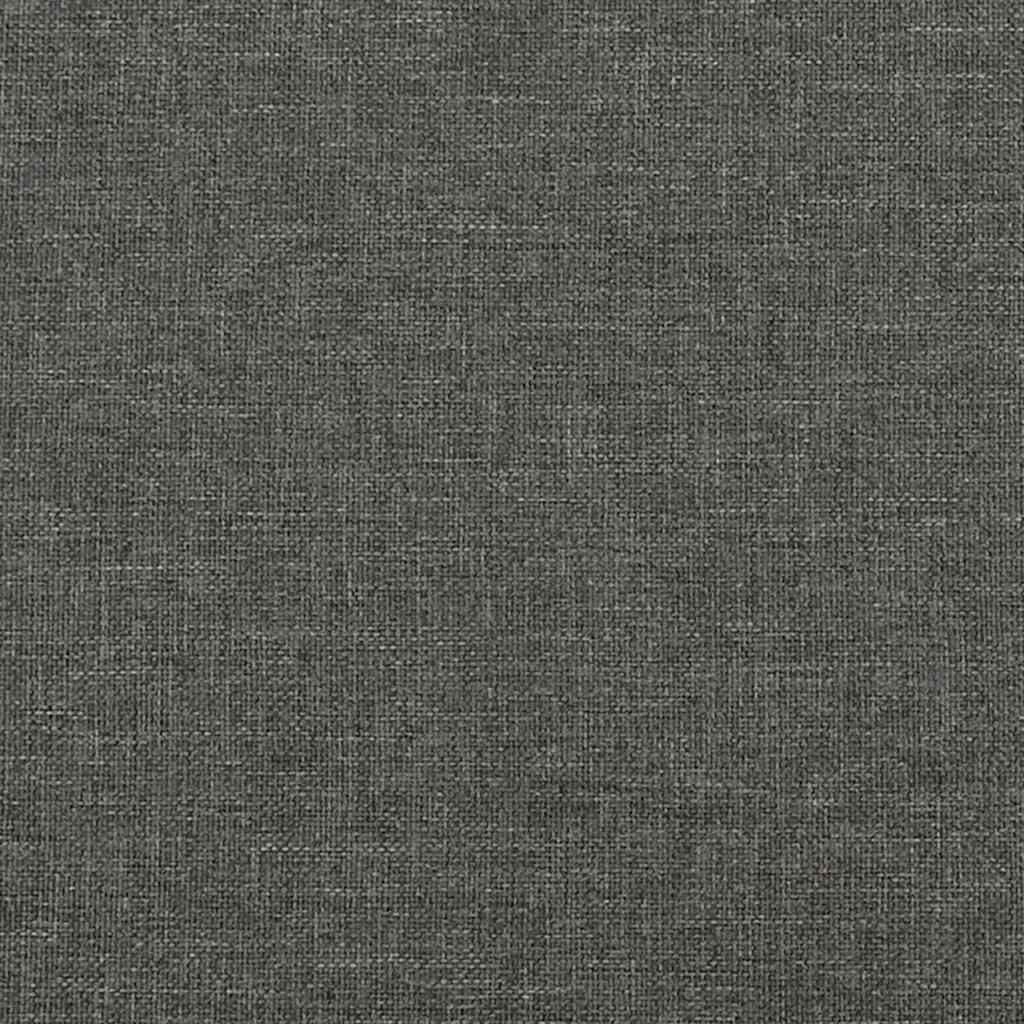 Sommier à lattes de lit avec matelas gris foncé 120x190cm tissu - XIOS