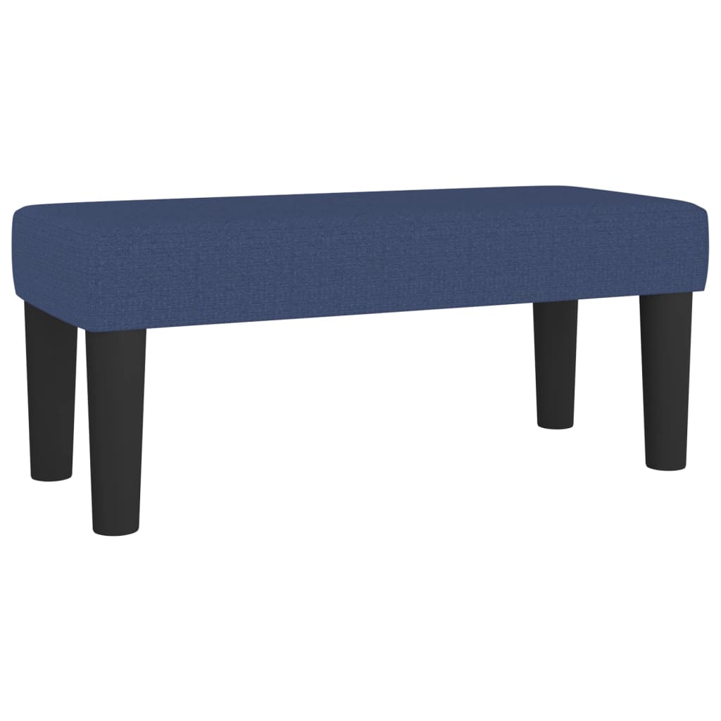 Sommier à lattes de lit avec matelas bleu 120x190 cm tissu - XIOS