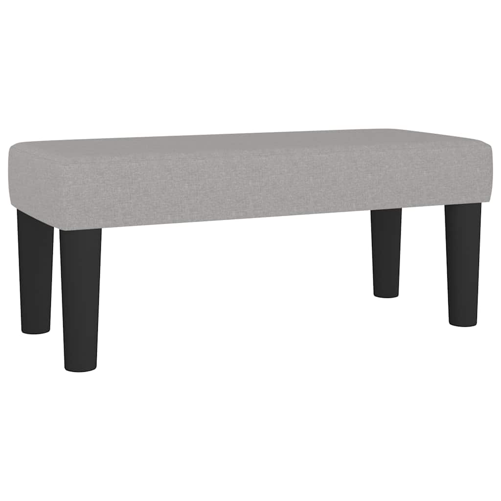 Sommier à lattes de lit et matelas gris clair 120x190 cm tissu - XIOS