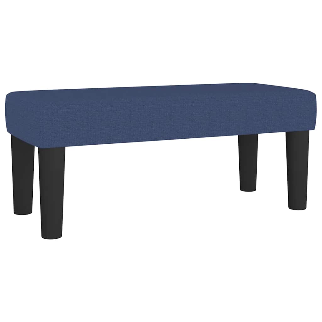 Sommier à lattes de lit avec matelas bleu 120x190 cm tissu - XIOS