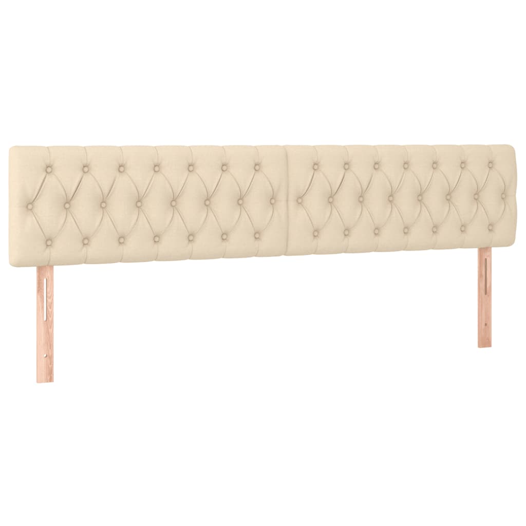 Sommier à lattes de lit avec matelas crème 120x190 cm tissu - XIOS