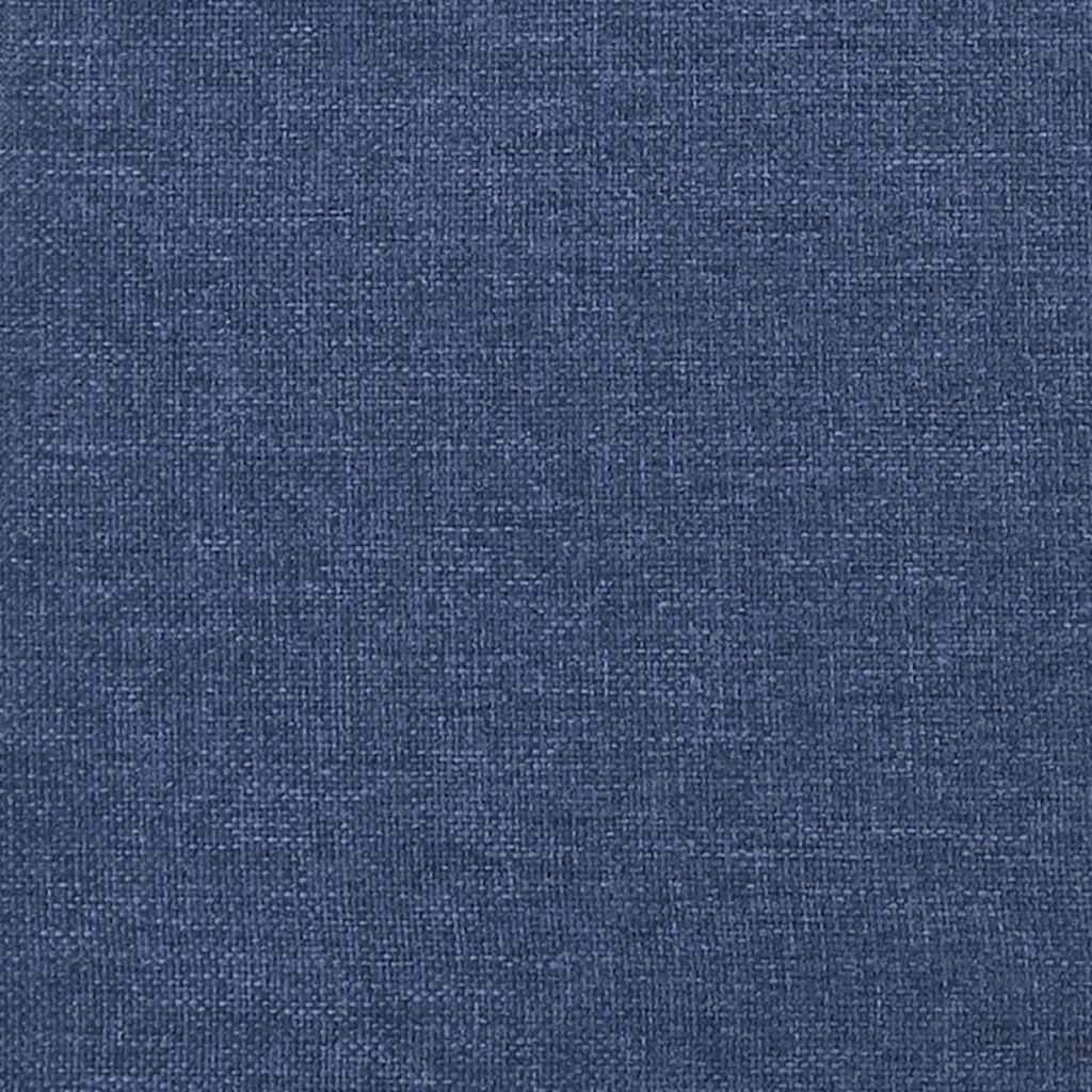 Sommier à lattes de lit avec matelas bleu 120x190 cm tissu - XIOS