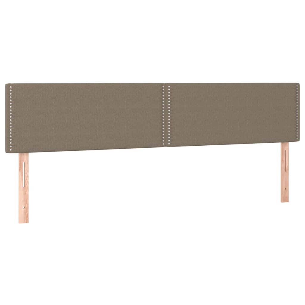 Sommier à lattes de lit avec matelas taupe 120x190 cm tissu - XIOS