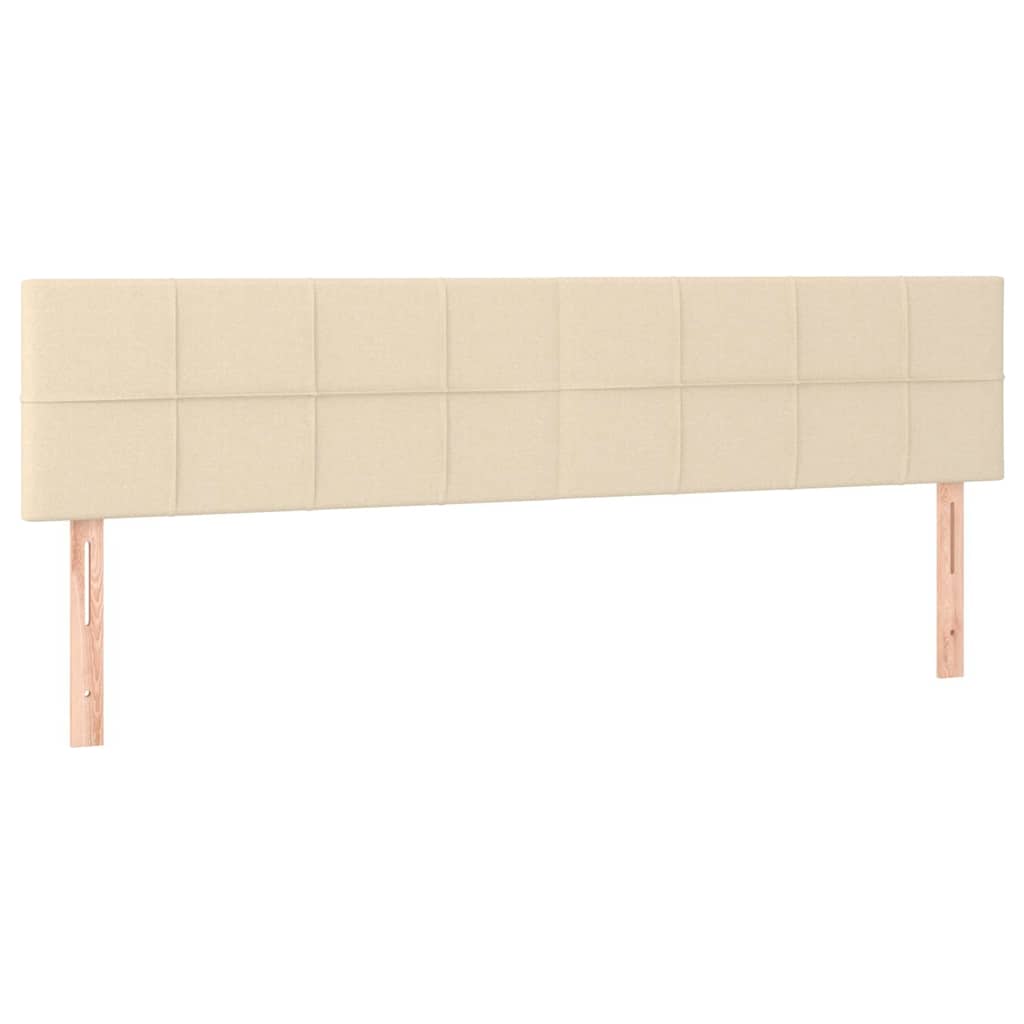 Sommier à lattes de lit avec matelas crème 120x190 cm tissu - XIOS