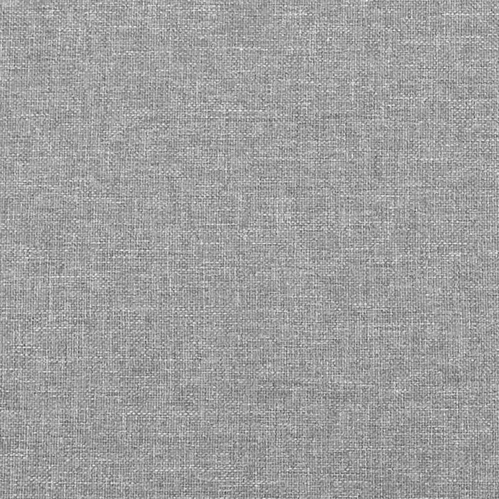 Sommier à lattes de lit et matelas gris clair 120x190 cm tissu - XIOS