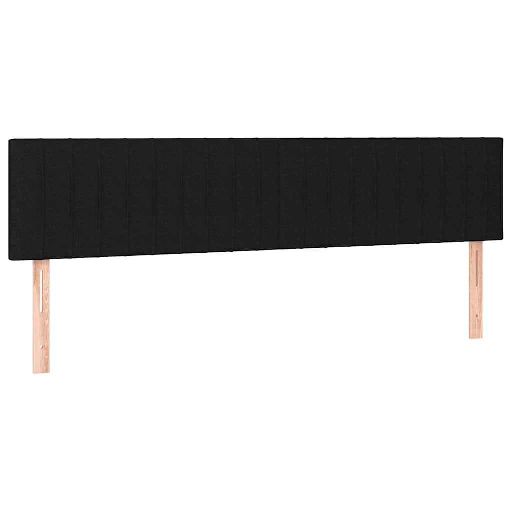 Sommier à lattes de lit avec matelas noir 120x190 cm tissu - XIOS