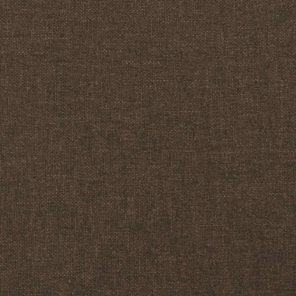Sommier à lattes de lit et matelas marron foncé 120x190cm tissu - XIOS