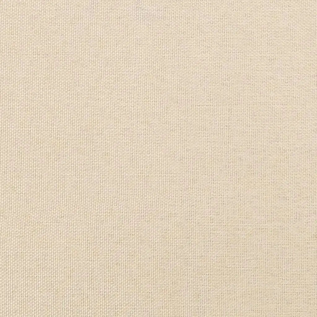 Sommier à lattes de lit avec matelas crème 120x190 cm tissu - XIOS