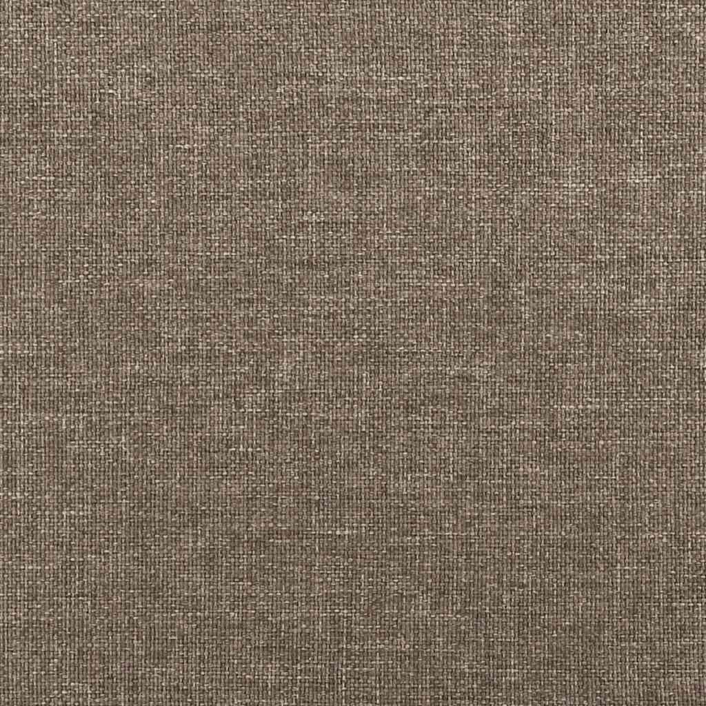 Sommier à lattes de lit avec matelas taupe 120x190 cm tissu - XIOS