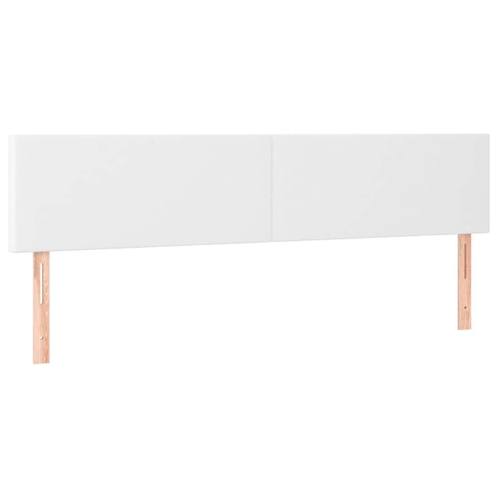 Sommier à lattes de lit avec matelas blanc 120x190cm similicuir - XIOS