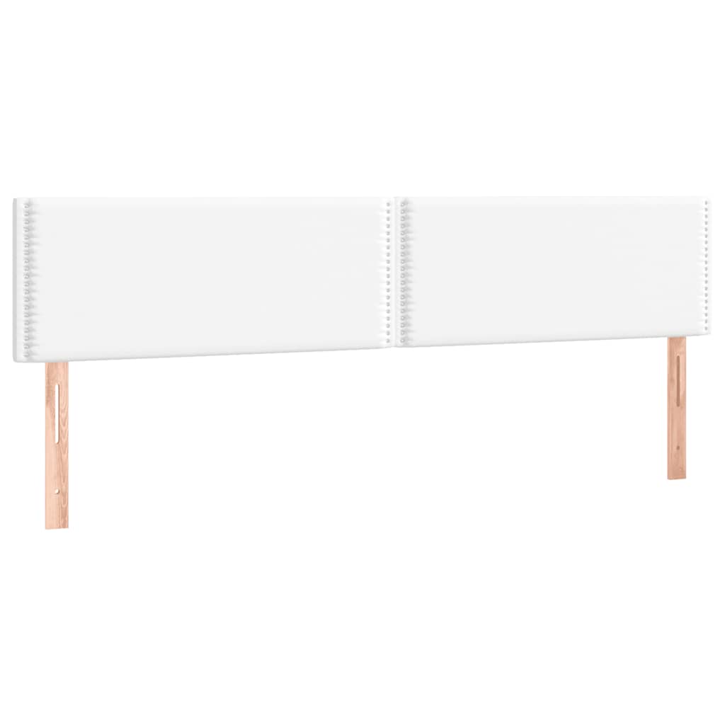 Sommier à lattes de lit avec matelas blanc 120x190cm similicuir - XIOS
