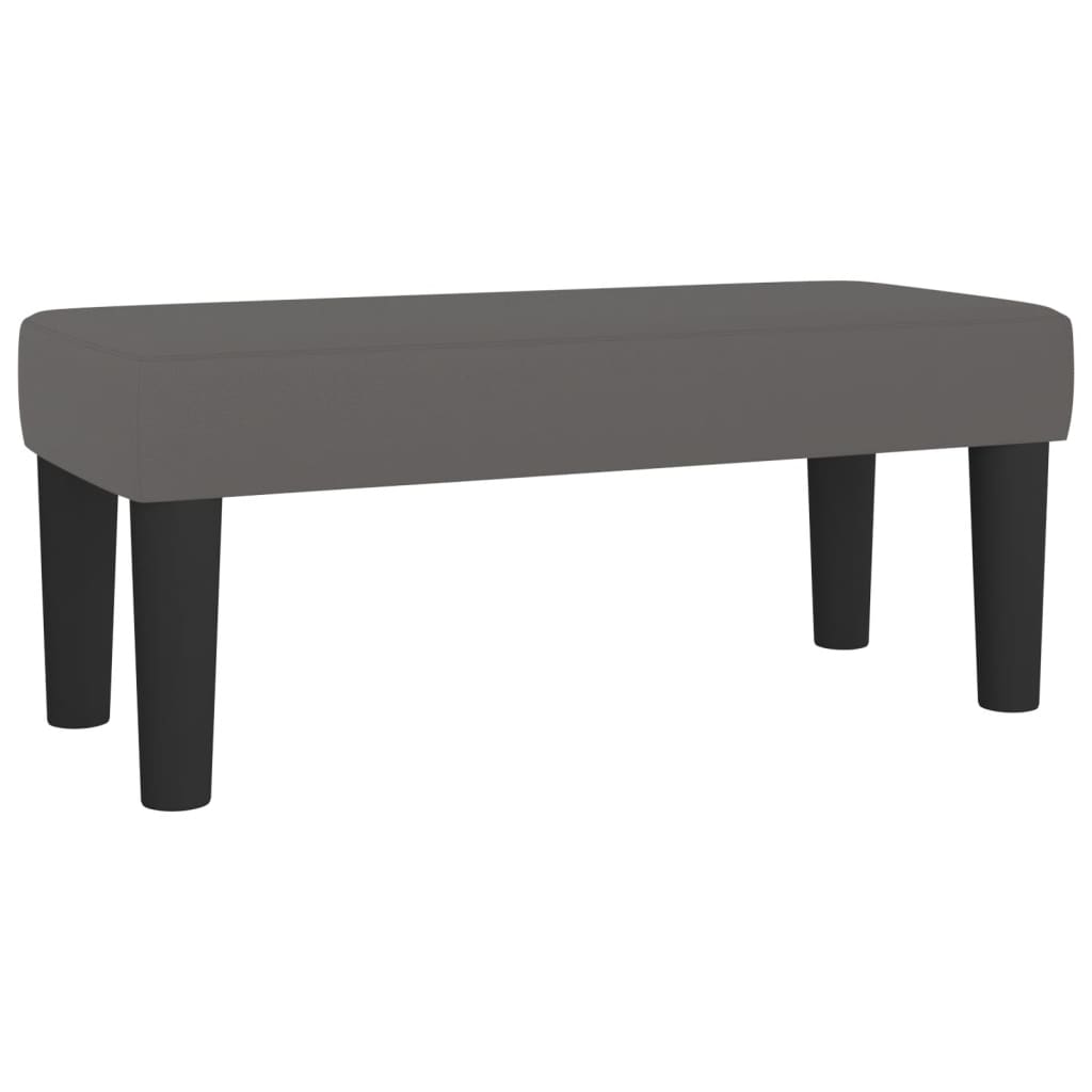 Sommier à lattes de lit avec matelas gris 120x190 cm similicuir - XIOS