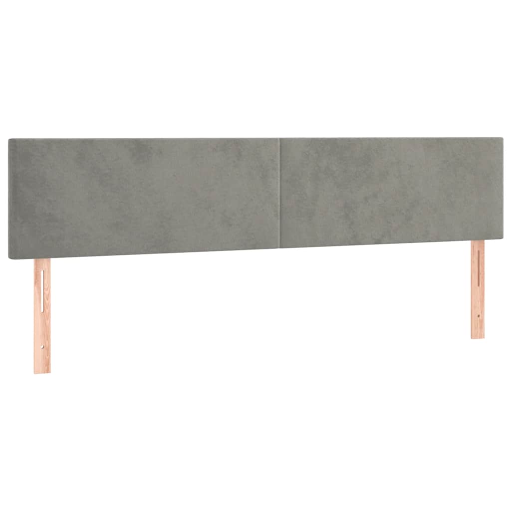 Sommier à lattes de lit et matelas gris clair 120x190cm velours - XIOS