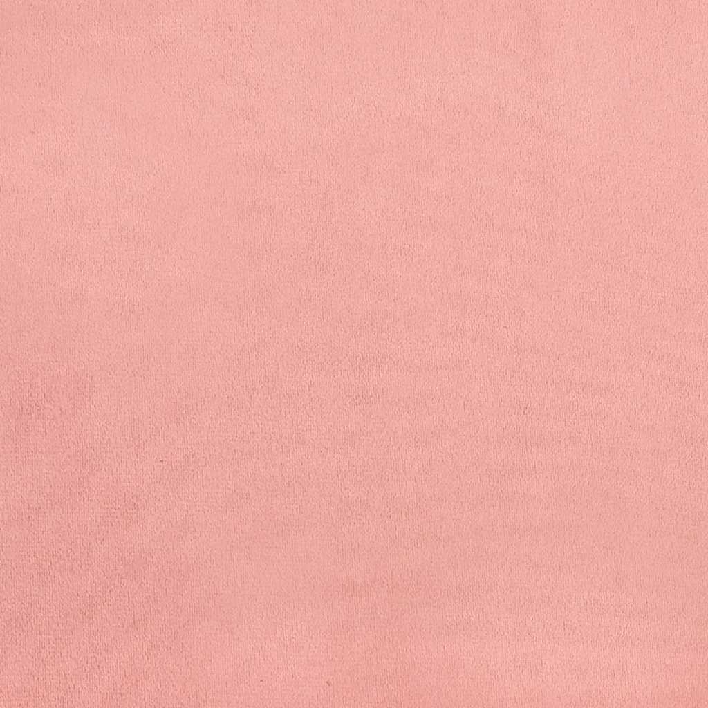 Sommier à lattes de lit avec matelas rose 120x190 cm velours - XIOS