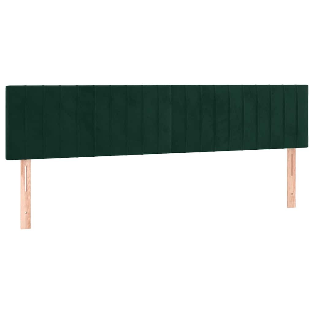 Sommier à lattes de lit avec matelas vert foncé 120x190 cm
