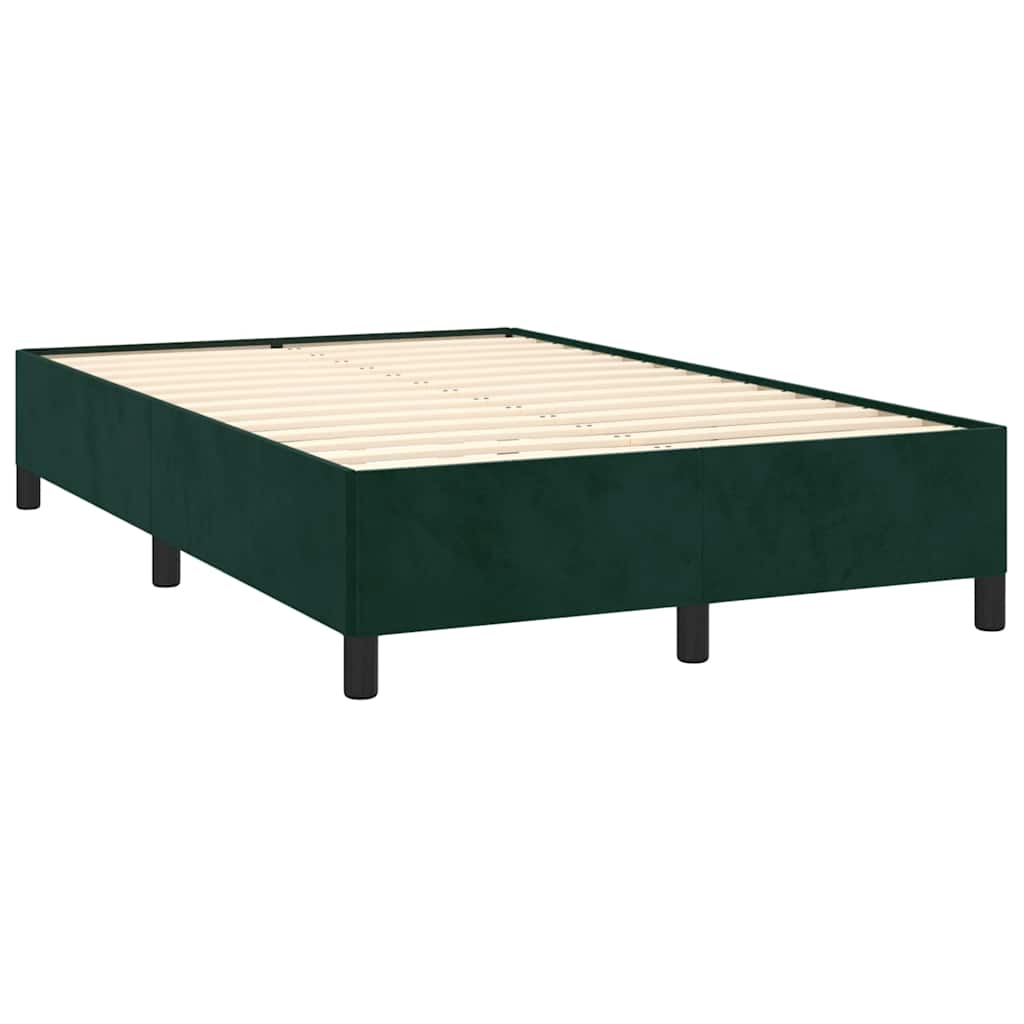 Sommier à lattes de lit avec matelas vert foncé 120x190 cm - XIOS