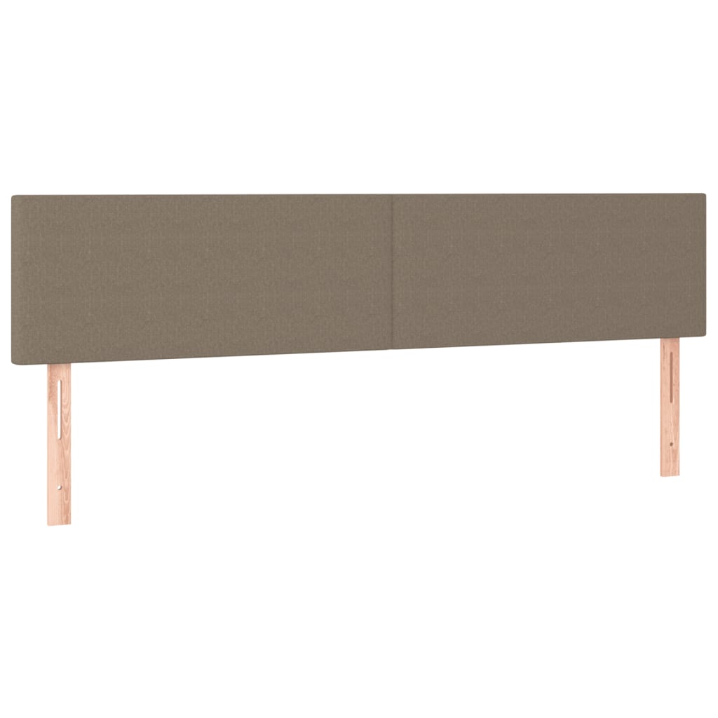 Cadre de lit sans matelas taupe 120x190 cm tissu - XIOS