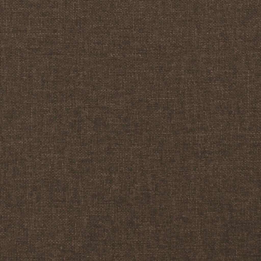 Cadre de lit sans matelas marron foncé 120x190 cm tissu - XIOS