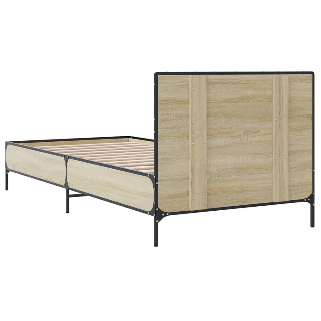Cadre de lit sans matelas chêne sonoma 75x190 cm - XIOS