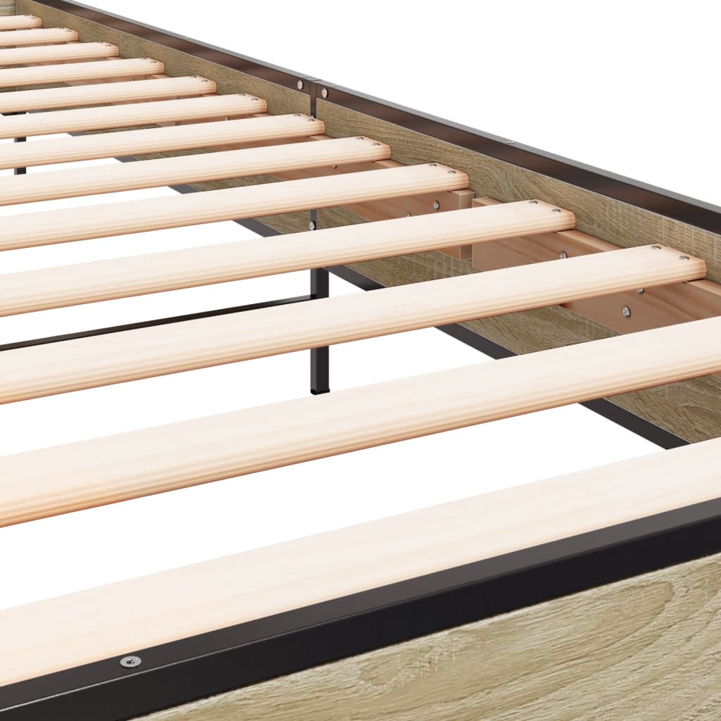 Cadre de lit sans matelas chêne sonoma 90x190 cm - XIOS