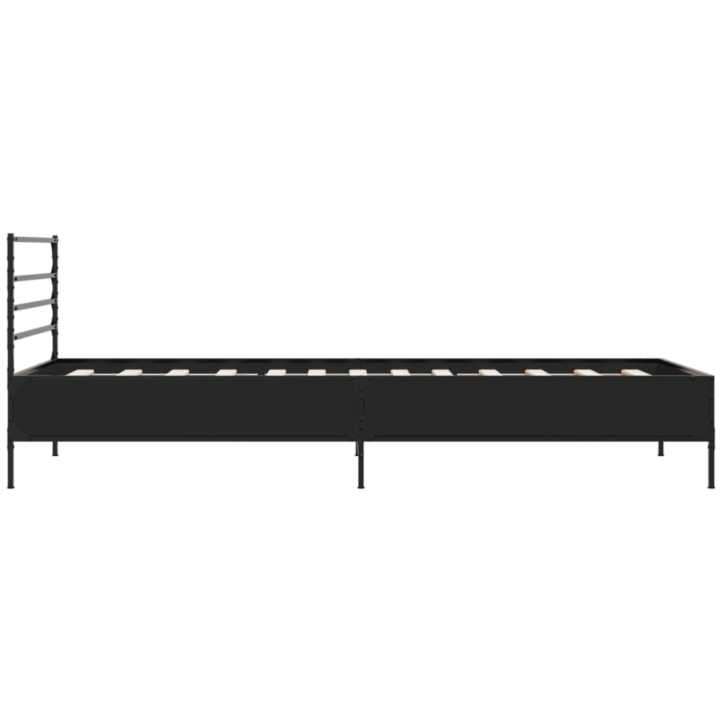 Cadre de lit sans matelas noir 100x200 cm - XIOS