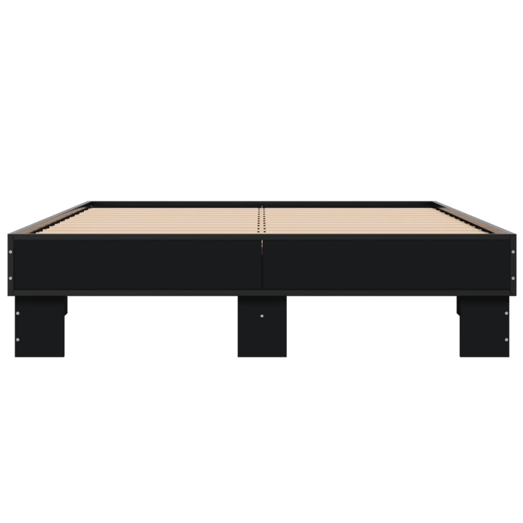Cadre de lit sans matelas noir 140x200 cm - XIOS