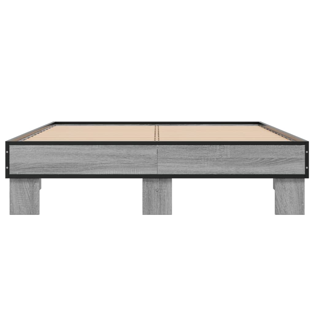 Cadre de lit sans matelas sonoma gris 140x200 cm - XIOS