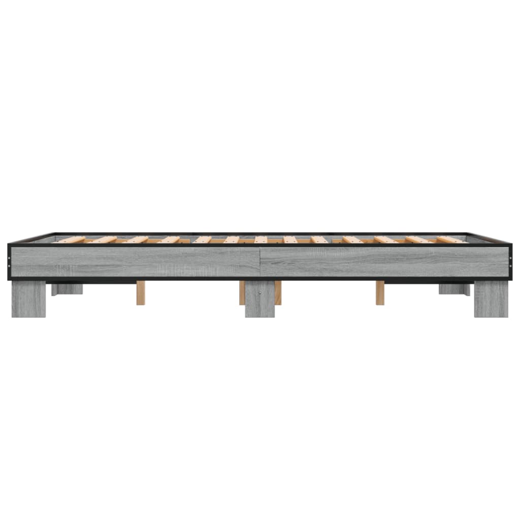 Cadre de lit sans matelas sonoma gris 140x200 cm - XIOS